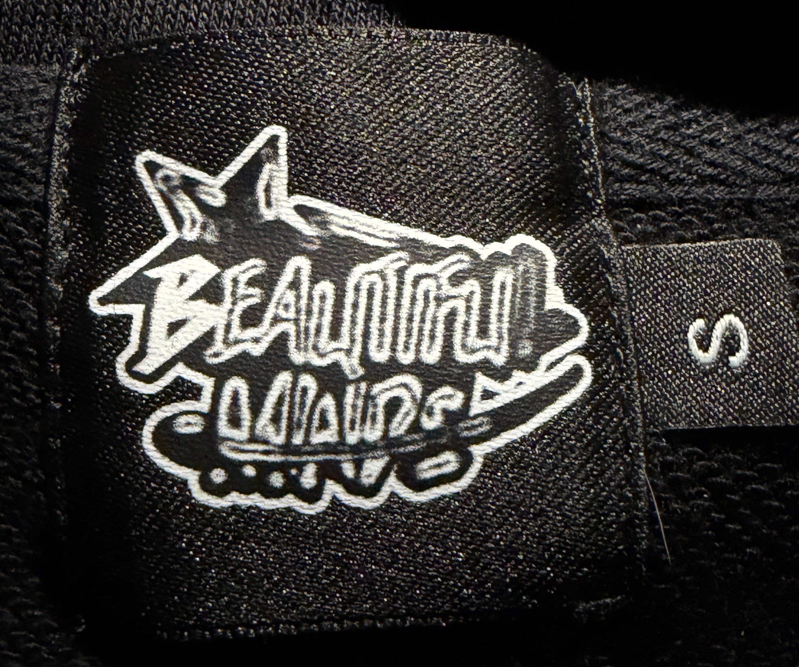 Vintage Washed "Beautiful Minds" Ripped Denim Jacket